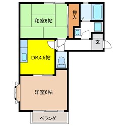 サンビレッジ小熊　Ｃの物件間取画像